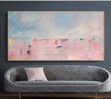 Load image into Gallery viewer, Large abstract painting canvas art decorative painting hand painted canvas oil painting Pink wall pictures for living room - SallyHomey Life&#39;s Beautiful
