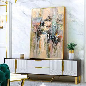 Original tableau peinture sur toile cuadros decorativos dormitorio vintage abstract art customized size canvas wall art decor - SallyHomey Life's Beautiful