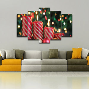 Christmas Santa Claus 5PCS HD Canvas Print - Frame For Christmas Gifts - SallyHomey Life's Beautiful