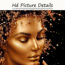 Load image into Gallery viewer, Sexy Nude African Art Black and Gold Woman Prints Wall Art Picture for Living Room - SallyHomey Life&#39;s Beautiful