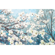 Load image into Gallery viewer, 100% Hand Painted White Flower Trees Oil Painting On Canvas Wall Art Frameless Picture Decoration For Live Room Home Decor Gift