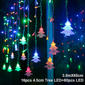 Elk Bell String Light LED Christmas Decor For Home Hanging Garland Christmas Tree Decor Ornament 2019 Navidad Xmas Gift New Year - SallyHomey Life's Beautiful