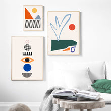 Load image into Gallery viewer, Minimalist Geometric Abstract Scandinavia Wall Art Canvas Painting Nordic Posters And Prints Wall Pictures For Living Room Decor - SallyHomey Life&#39;s Beautiful