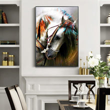 Load image into Gallery viewer, 100% Hand Painted Abstract horse Art Oil Painting On Canvas Wall Art Frameless Picture Decoration For Live Room Home Decor Gift