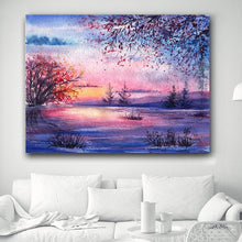 Load image into Gallery viewer, 100% Hand Painted Abstract Scener Art Oil Painting On Canvas Wall Art Frameless Picture Decoration For Live Room Home Decor Gift