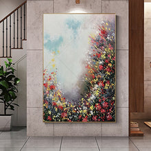 Load image into Gallery viewer,   100% Hand Painted  Beautiful Flower Ring Abstract Painting  Modern Art Picture For Living Room Modern Cuadros Canvas Art High Quality