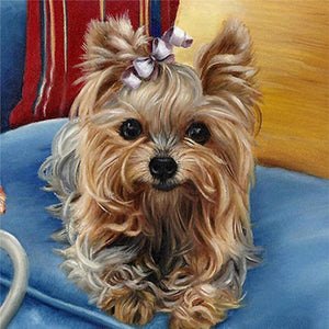 DIY 5D Diamond Painting Dog Cute Pug Diamond Embroidery Cross Stitch Rhinestone Mosaic Full Round Drill Animal Wall Art Decor - SallyHomey Life's Beautiful