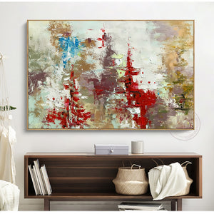 Original oil painting on canvas abstract handmade large paintings for living room wall decor quadros de parede para sala picture - SallyHomey Life's Beautiful
