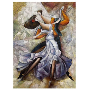 100% Hand Painted Abstract Dancer Art Oil Painting On Canvas Wall Art Frameless Picture Decoration For Live Room Home Decor Gift