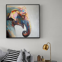 Load image into Gallery viewer, 100% Hand Painted Abstract Elephant Art Oil Painting On Canvas Wall Art Frameless Picture Decoration For Living Room Home Decor