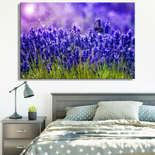 Load image into Gallery viewer, Artistic Royal Purple Lavender  Sea Landscape Oil Painting on Canvas Wall Art Poster Print Wall Pictures for Living Room Decor - SallyHomey Life&#39;s Beautiful