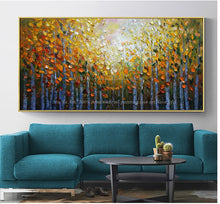 Load image into Gallery viewer, Painting landscape Acrylic modern paintings for living room wall pictures tree painting abstract oil painting on canvas handmade - SallyHomey Life&#39;s Beautiful