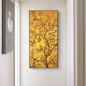 Traditional Fortune Tree and Birds Posters and Prints Wall Art Canvas Paintings on the Wall for Living Room Cuadros Decoration - SallyHomey Life's Beautiful