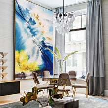 Load image into Gallery viewer, 100% Hand Painted Abstract Modern Sea Art Oil Painting On Canvas Wall Art Wall Adornment Pictures Painting For Living Room Home