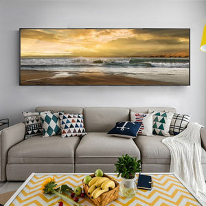 Wave and Beach Picture for Living Room Home Decor No Frame - SallyHomey Life's Beautiful