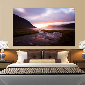 70x100cm - Modern Landscape Canvas Painting Digital Painted - SallyHomey Life's Beautiful