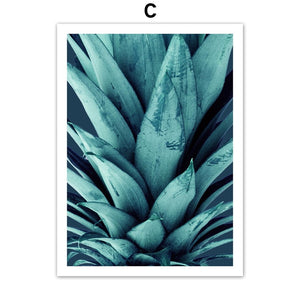 Tropical Flesh Plant Agave Pineapple Wall Art Canvas Painting Nordic Posters And Prints Wall Pictures For Living Room Home Decor - SallyHomey Life's Beautiful