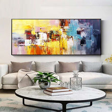 Load image into Gallery viewer, 100% Hand Painted Abstract Colorful Art Painting On Canvas Wall Art Wall Adornment Pictures Painting For Live Room Home Decor
