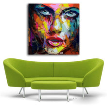 Load image into Gallery viewer, Large Size Hand Painted Abstract Figure Oil Painting On Canvas Woman Face Wall Pictures For Living Room Bedroom Home Decor - SallyHomey Life&#39;s Beautiful