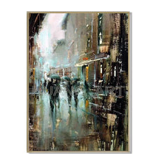 Load image into Gallery viewer, Professional Artist Handmade Modern Building Landscape Oil Painting on Canvas Streetscape Oil Painting for Wall Decor Picture - SallyHomey Life&#39;s Beautiful