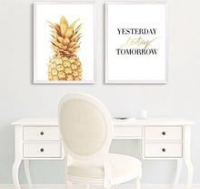 Load image into Gallery viewer, Pineapple Motivational Quotes Minimalist Art Canvas Poster Painting Wall Picture Print Modern Home Office Room Decoration - SallyHomey Life&#39;s Beautiful