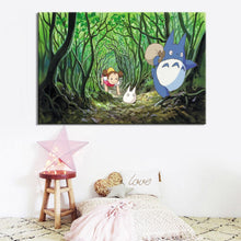 Load image into Gallery viewer, Modern Cartoon Movie Paintings and Prints on Canvas Wall Art Posters Totoro Pictures for Children Bedroom Wall Home Decoration - SallyHomey Life&#39;s Beautiful