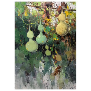 100% Hand Painted Abstract Plant Art Oil Painting On Canvas Wall Art Frameless Picture Decoration For Live Room Home Decor Gift