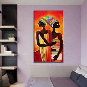 Large kanvas tablolar Modern Abstract sexy nude African portrait oil paintings on canvas picture for living room decoration - SallyHomey Life's Beautiful