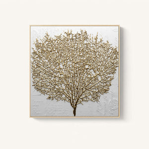 Abstract Golden Tree Pictures for Living Room No Frame - SallyHomey Life's Beautiful