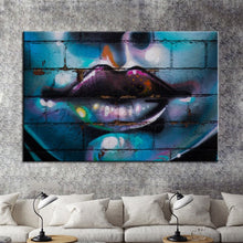 Load image into Gallery viewer, Modern Wall Graffiti Art Canvas Painting Sexy Lip of Women Digital Print Poster Wall Art Picture For Living Room Home Decor Gift - SallyHomey Life&#39;s Beautiful