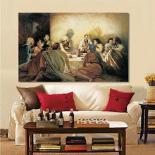 Load image into Gallery viewer, Classical Posters and Prints Wall Art Canvas Painting Jesus in the Last Dinner Decorative Painting for Living Room Home Decor - SallyHomey Life&#39;s Beautiful