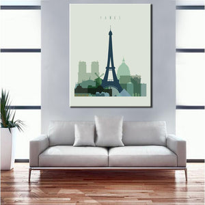 Home Decoration Canvas Prints Wall Art - Modern Abstract Famous City Canvas Wall Art Prints On Canvas For Living Room No Frame - SallyHomey Life's Beautiful