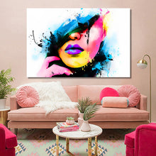 Load image into Gallery viewer, Modern Abstract Posters and Prints Wall Art Canvas Painting Watercolor Women Portrait Decorative Pictures for Living Room Decor - SallyHomey Life&#39;s Beautiful