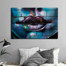 Load image into Gallery viewer, Modern Wall Graffiti Art Canvas Painting Sexy Lip of Women Digital Print Poster Wall Art Picture For Living Room Home Decor Gift - SallyHomey Life&#39;s Beautiful