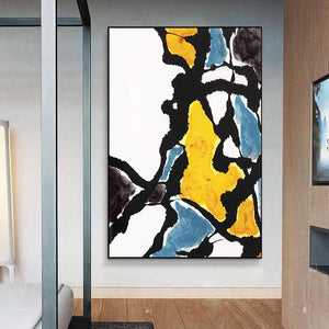 100% Hand Painted Abstract Colorflow Art Oil Painting On Canvas Wall Art Frameless Picture Decoration For Live Room Home Decor