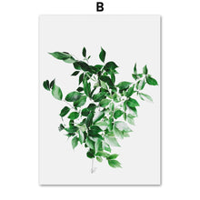 Load image into Gallery viewer, Nordic Monstera Eucalyptus Palm leaf Wall Art Print Canvas Painting Nordic Posters And Prints Wall Pictures For Living Room - SallyHomey Life&#39;s Beautiful
