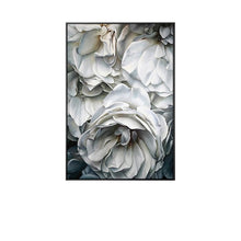 Load image into Gallery viewer, 100% Hand Painted Super Realism White Flowers Petals Art Oil Painting On Canvas Wall Art Wall Painting For Live Room Home Decor