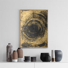 Load image into Gallery viewer, Nordic Canvas Painting Round Lines Color Gradient Level Imagination Abstract Dark Universe Pictures Wall Art Posters Home Decor - SallyHomey Life&#39;s Beautiful