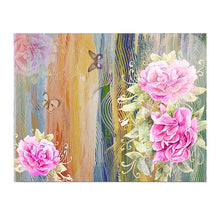 Load image into Gallery viewer, 100% Hand Painted Abstract Pink Flowers Art Oil Painting On Canvas Wall Art Wall Adornment Pictures For Living Room Home Decor