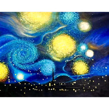 Load image into Gallery viewer, 100% Hand Painted Van Gogh Starry Sky Art Painting On Canvas Wall Art Wall Adornment Pictures Painting For Live Room Home Decor
