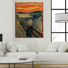 Load image into Gallery viewer, Edvard Munch Scream Abstract Oil Painting on Canvas Print Poster Wall Art Picture for Living Room Home Cuadros Decor Gift - SallyHomey Life&#39;s Beautiful