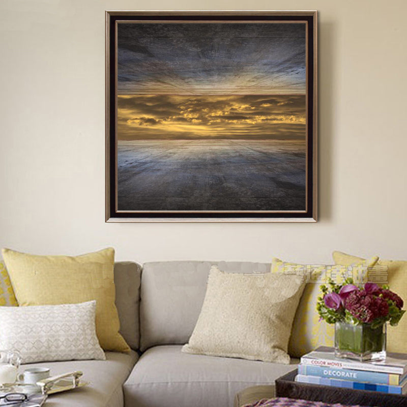 Creative Abstract Posters and Prints Wall Art Canvas Painting Sky Outside the High Wall Pictures for Living Room Decor No Frame - SallyHomey Life's Beautiful