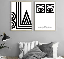 Load image into Gallery viewer, Trippy Eye Abstract Vintage Poster Prints Black White Minimalist Wall Art Canvas Painting Picture Nordic Decoration Home Decor - SallyHomey Life&#39;s Beautiful