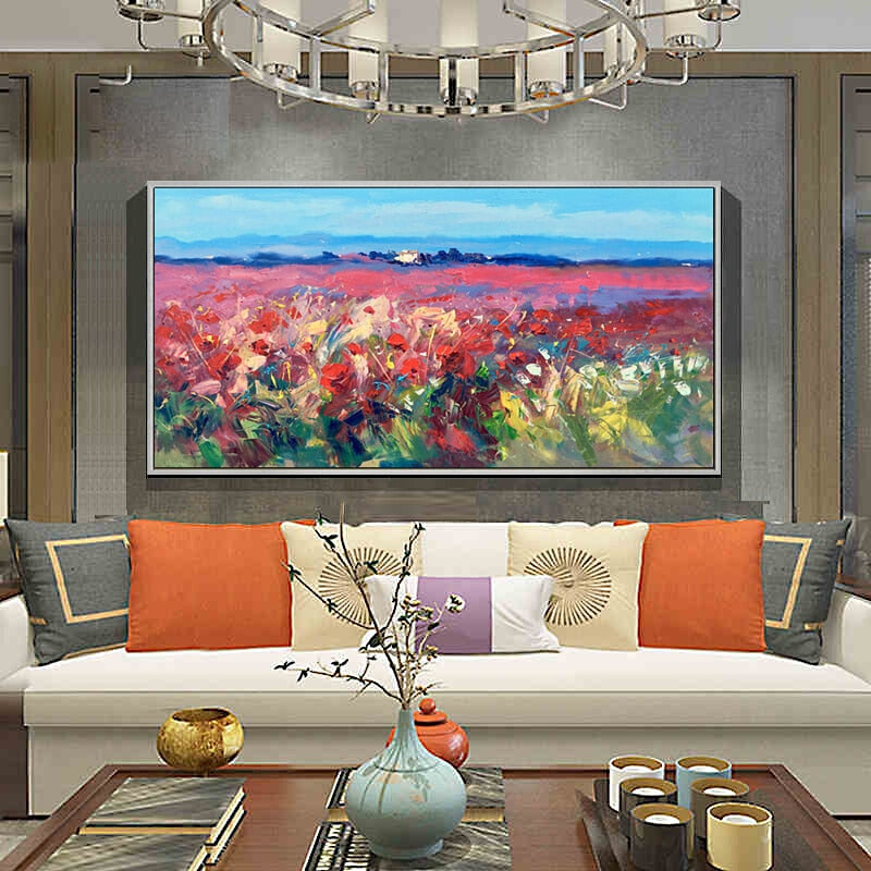 100% Hand Painted Abstract Scenery Oil Painting On Canvas Wall Art Frameless Picture Decoration For Living Room Home Decor Gift