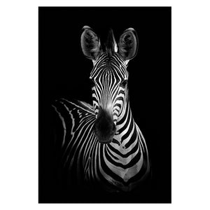 Canvas Painting Animal Wall Art Lion Elephant Deer Zebra Posters and Prints Wall Pictures for Living Room Decoration Home Decor - SallyHomey Life's Beautiful