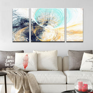 🔥 3Pcs Irregular Color lines Imagination Abstract Wind Tunnel Canvas Painting Wall Art Poster for Living Room Home Decor No Frame - SallyHomey Life's Beautiful