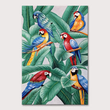 Load image into Gallery viewer, Large Size Hand Painted Parrot Animals Oil Paintings Modern Abstract Canvas Pictures Wall Art Posters For Room Home Decor - SallyHomey Life&#39;s Beautiful