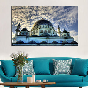 Modern Islam Style Wall Decoration Posters and Prints Wall Art Canvas Painting Mosque Landscape Pictures for living Room Wall - SallyHomey Life's Beautiful