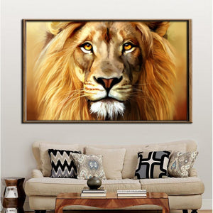 Animals Abstract Canvas Painting HD Printed Lion Canvas Art Print Poster Wall Art Pictures for Living Room Home Decoration Gift - SallyHomey Life's Beautiful