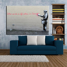 Load image into Gallery viewer, Modern Graffiti Art Painting Mouse Under Umbrella LET THEM EAT CRACK Print Poster Canvas Painting Wall Art Home Decor Frameless - SallyHomey Life&#39;s Beautiful